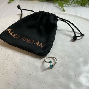 Alex and Ani December Birthstone Adjustable Ring